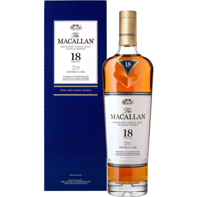 Macallan 18 Years Old Double Cask Highland Single Malt Scotch Whisky Release 2023 0.7 l 43% vol