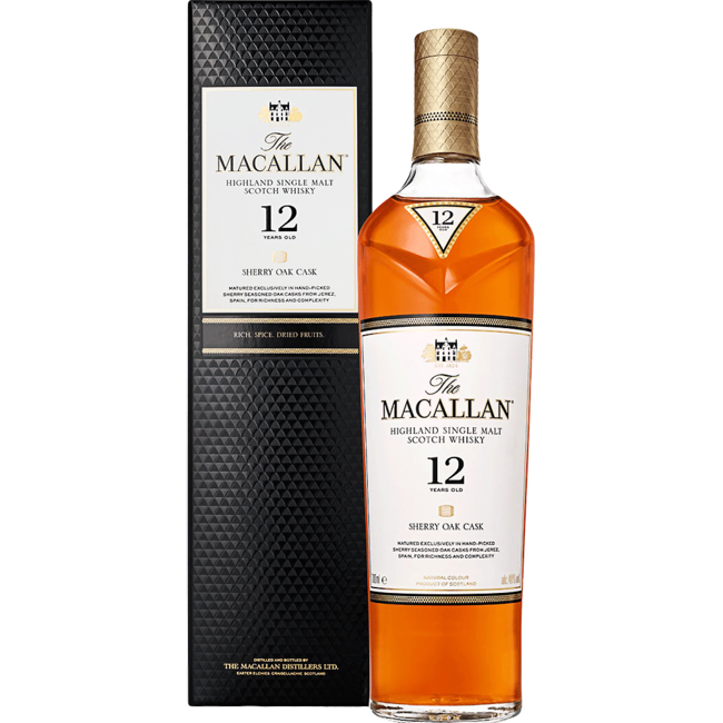 Macallan 12 Years Old Sherry Oak Highland Single Malt Scotch Whisky 0.7 l 40% vol