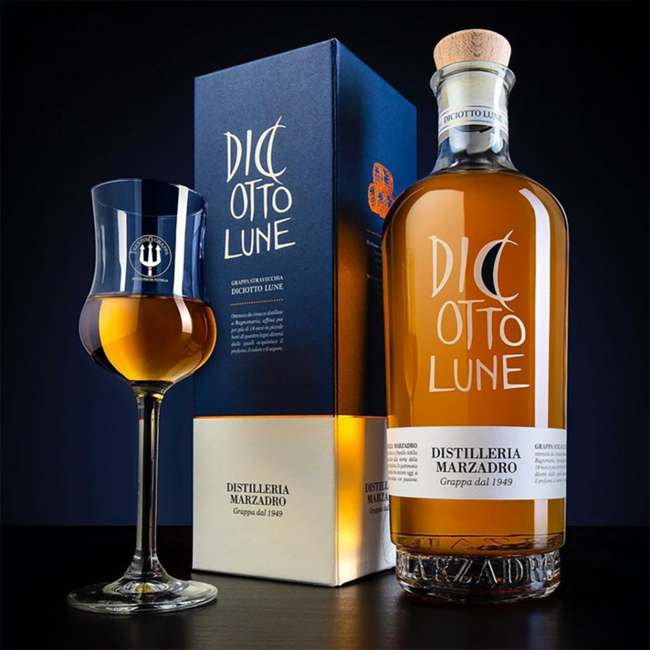 Le Dic'otto Lune Grappa in GB 0.7 l 41% vol