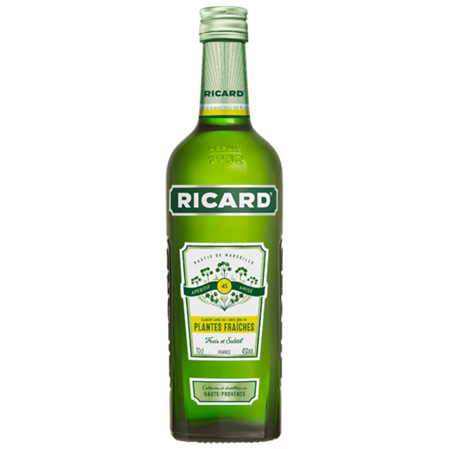 Ricard Plantes Fraiches Pastis 0.7 l 45 % vol