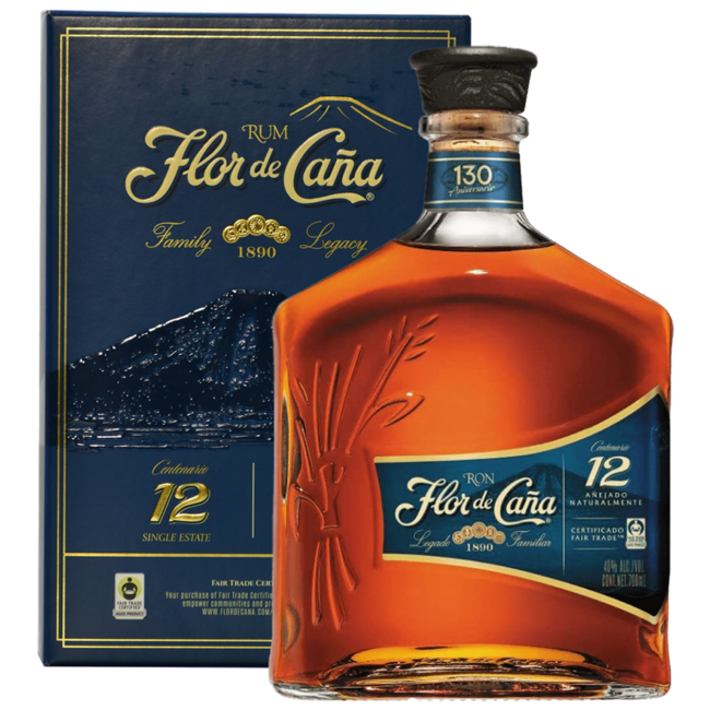 Flor de Cana Centenario 12 Single Estate Rum 0.7 l 40% vol