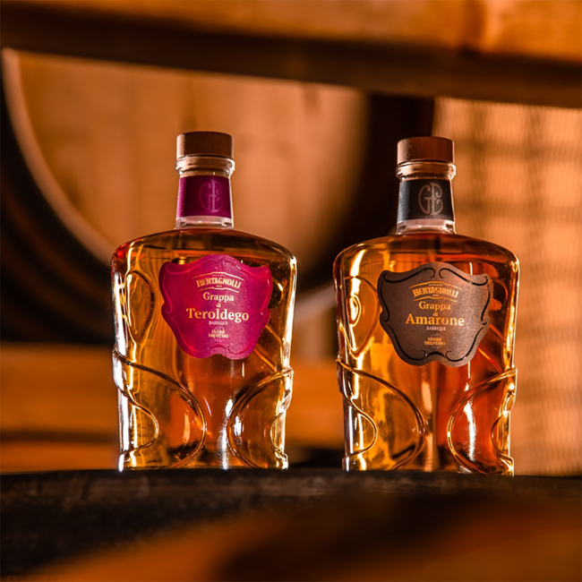Bertagnolli Grappa Teroldego Trentino Riserva 18 Monate in GB 0.7 l 42% vol