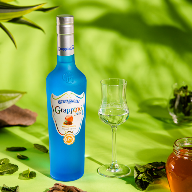 Bertagnolli Grappino Twist Honig & Pfefferminz 0.5 l 28% vol