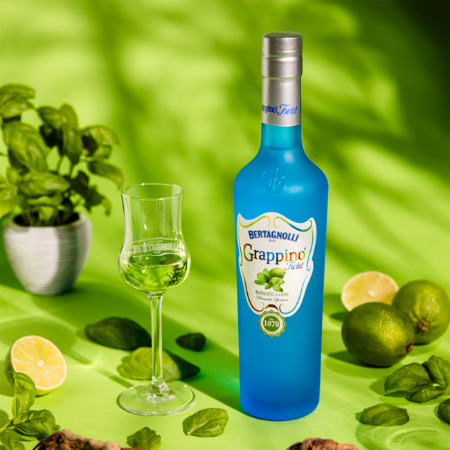 Bertagnolli Grappino Twist Basilikum & Limette 0.5 l 28% vol