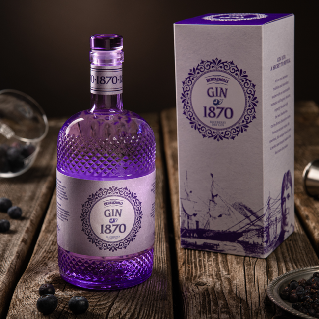 Bertagnolli Gin 1870 Blueberry Dry Gin in GB 0.7 l 43% vol