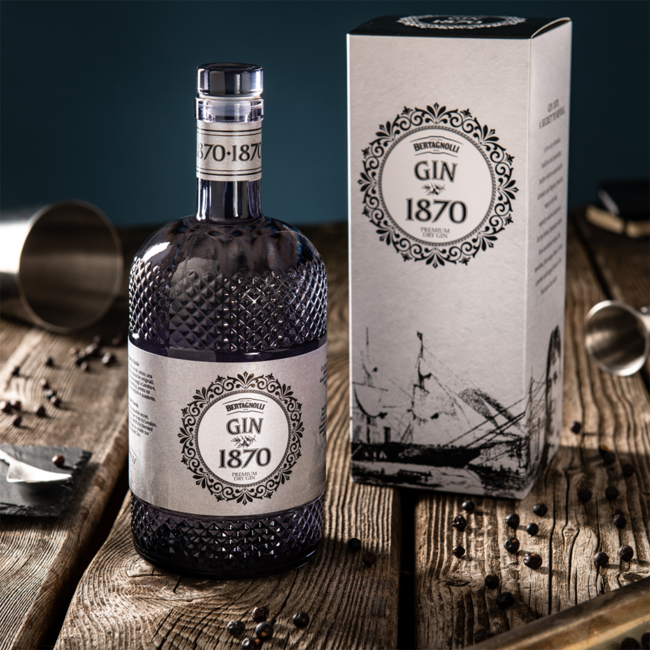 Bertagnolli Gin 1870 Premium Dry Gin in GB 0.7 l 44% vol