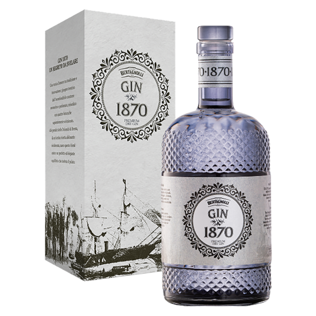 Bertagnolli Gin 1870 Premium Dry Gin in GB 0.7 l 44% vol