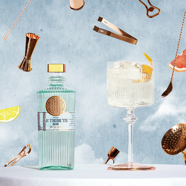 Le Tribute Gin mit Copa-Glas Set 0.7 l 43% vol