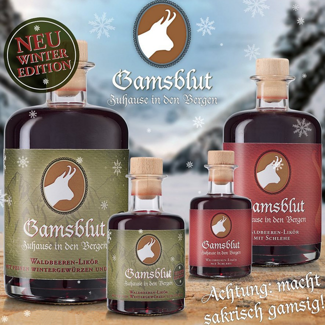 Prinz Gamsblut Waldbeeren Likör Winter Edition 0.5 l 23% vol
