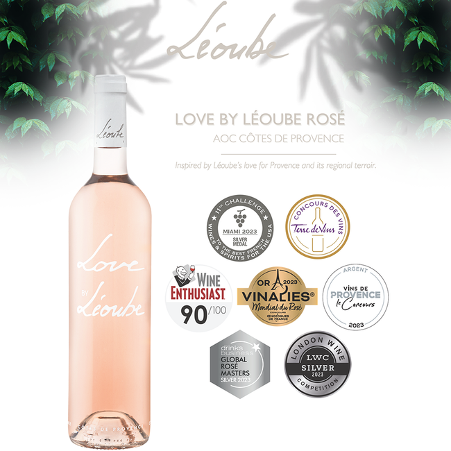 LOVE by Léoube Côtes de Provence Rose 2023 0.75 l
