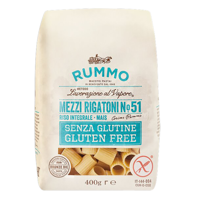 Mezzi Rigatoni N°51, glutenfrei (400g)