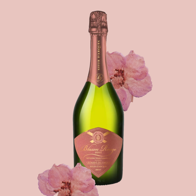 Blason Rouge Cremant de Limoux Brut Rose AOC 0.75 l 12.50% vol