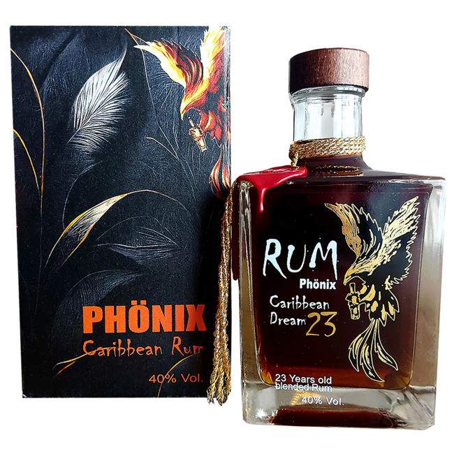 NG Phoenix / Österreich, Steiermark, Kapfenberg Phönix Caribbean Dream 23 Years Old Blended Rum Mini 0.2 l 40% vol