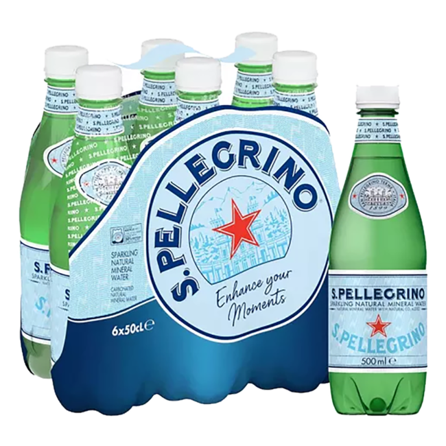 San Pellegrino Mineralwasser PET Einweg 6x 0.5 l