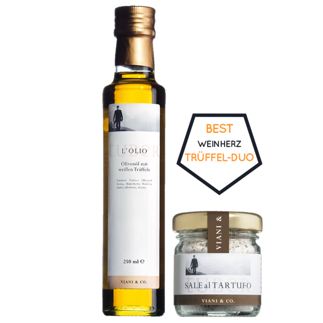 Trüffel Duo - Trüffelöl (250ml) & Trüffelsalz (40g)