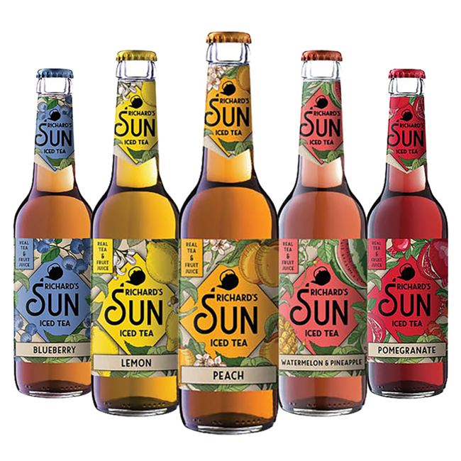 Richard's Sun Iced Tea Set "Die Fruchtigen Fünf" 5x 0.33 l*
