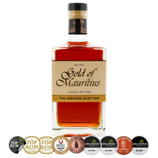Gold of Mauritius Classic Edition "The Heritage Selection" Dark Rum 0.7 l 40% vol