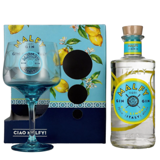 Malfy / Italien, Piemont, Moncalieri (Turin) Malfy Gin con Limone mit Glas 0.7 l 41% vol