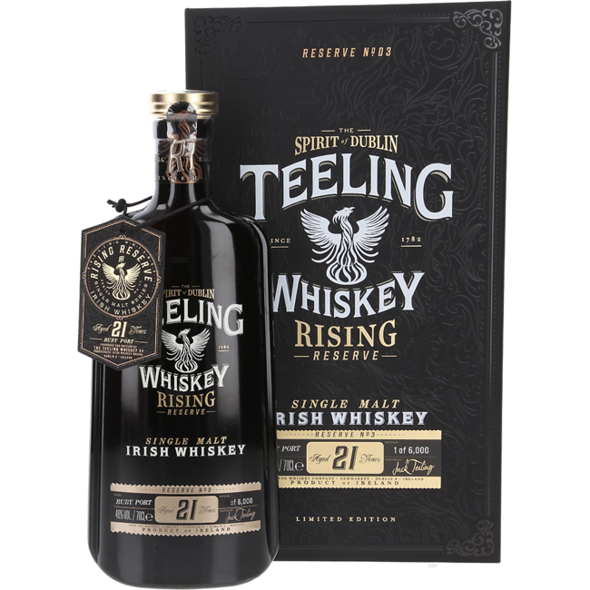 Rising Reserve No. 3 21 YO Ruby Port Single Malt Irish Whiskey 0.7 l 46% vol