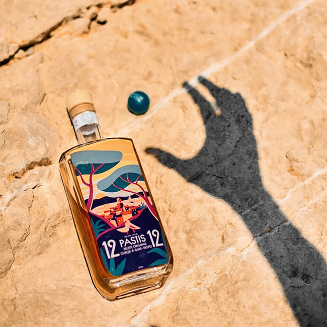 12/12 Pastis de Saint Tropez Set Petanque in Holzkiste  0.7 l 45 % vol