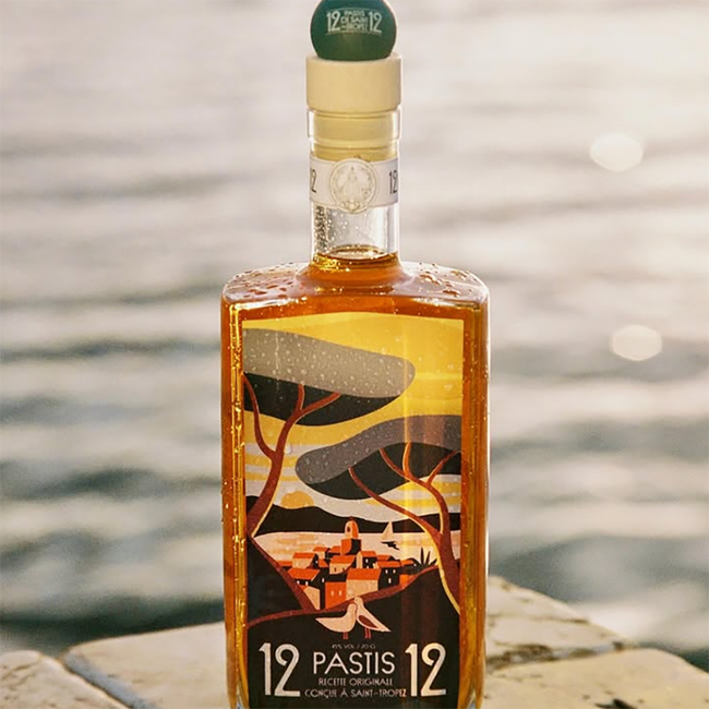 12/12 Pastis de Saint Tropez Set Petanque in Holzkiste  0.7 l 45 % vol