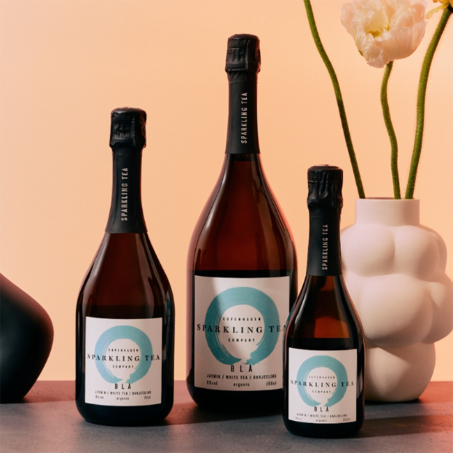 Sparkling Tea BLÅ Alkoholfrei Halbflasche 0,375 l