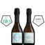 Das "Mix & Match Duo - Set" Sparkling Tea BLA & Lysegrøn 2x 0.375 l