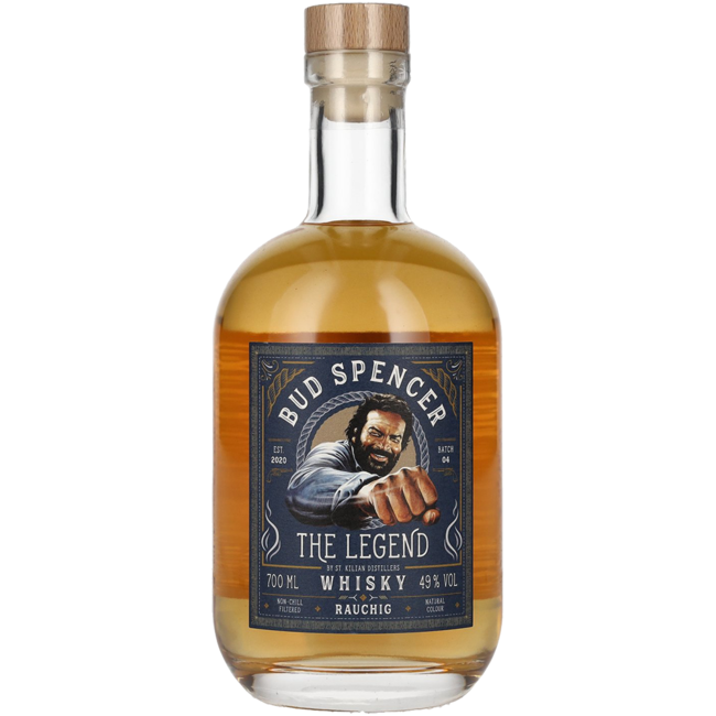 Bud Spencer The Legend Rauchig Whisky 0.70 l 49% vol * (Etikett/Label leicht beschädigt)