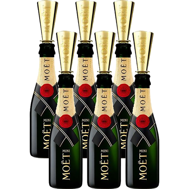 Imperial Brut Champagner Piccolo Rose mit Trinkaufsatz 6x0.20 l 12% vol*