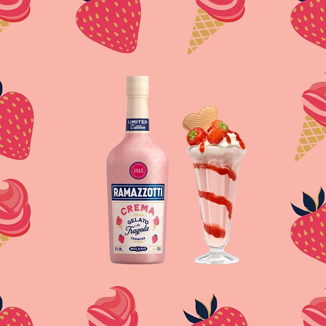 Ramazzotti Crema Gelato Fragola 0.7 l 17% vol