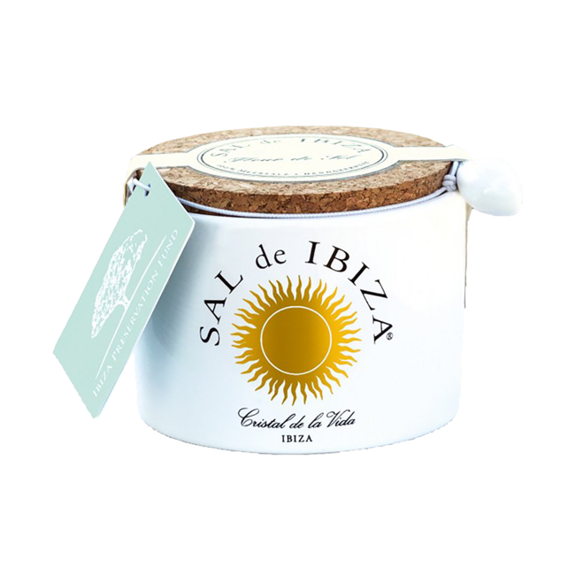 Fleur de Sel Isla Blanca im Steintopf (140g)