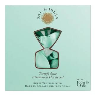 Sal de Ibiza / Spanien, Ibiza Praline mit dunkler Schokolade Flor de Sal (100 g)
