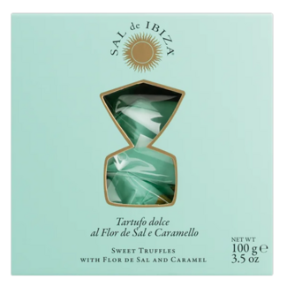 Sal de Ibiza / Spanien, Ibiza Praline mit weißer Karamellschokolade Flor de Sal (100 g)