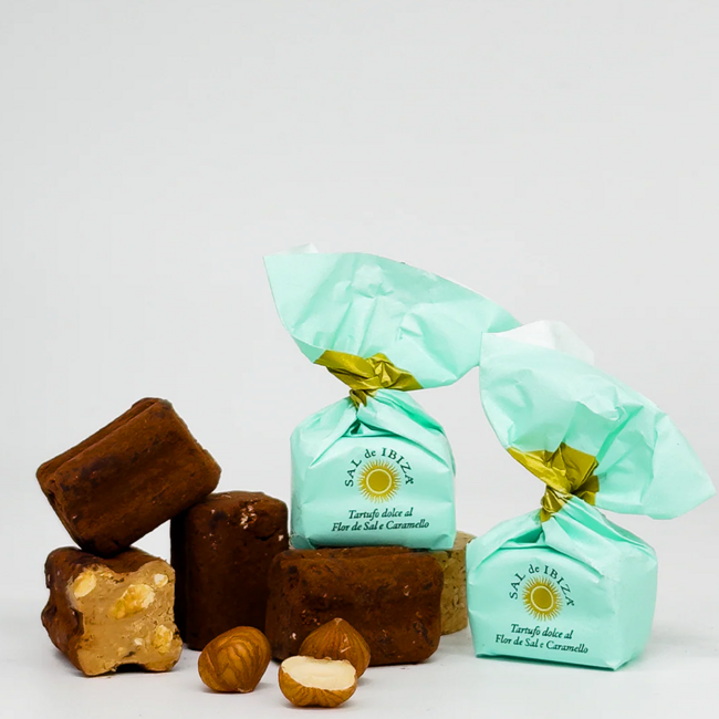 Tartufi dolci e caramello salato  Flor de Sal (100 g)