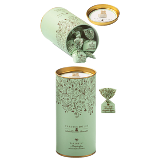 Antica Torroneria Piemontese / Piemont Weiße Mini-Schokoladentrüffel mit Mandeln (160g)