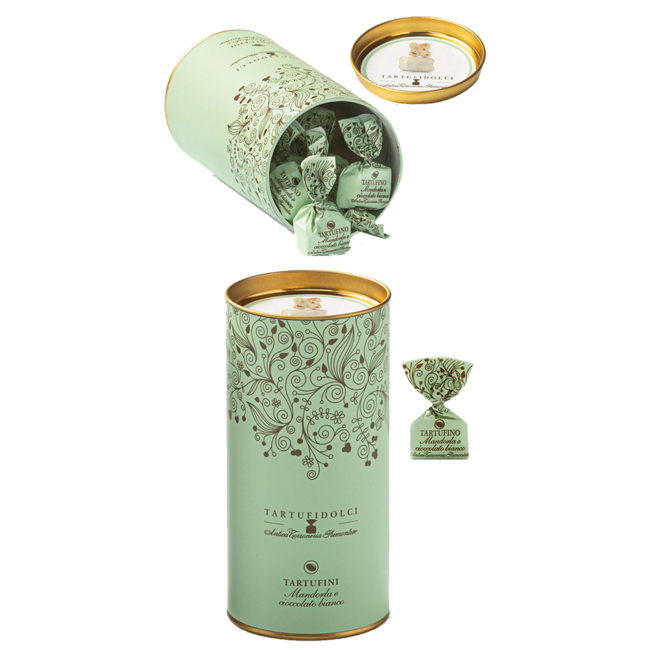 Tartufini dolci mandorla e cioccolato bianco (160g)