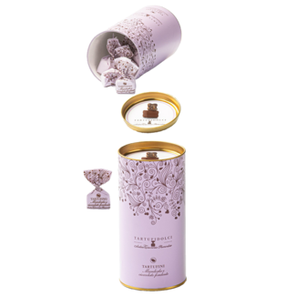 Antica Torroneria Piemontese / Piemont Dunkle Mini-Schokoladentrüffel mit Mandeln (160g)