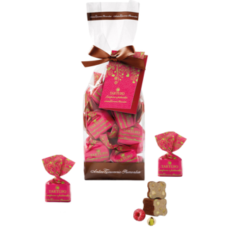 Antica Torroneria Piemontese / Piemont Antica Torroneria Piemontese Tartufi dolci Himbeere und Pistazie, 200 g
