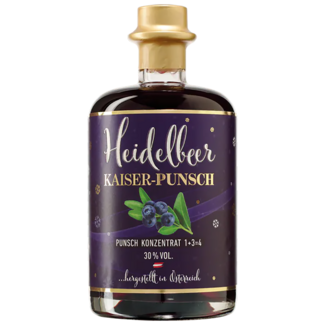 Feinbrennerei Prinz / Österreich, Vorarlberg, Hörbranz Prinz Heidelbeer Kaiser Punsch 0.5 l 30% vol