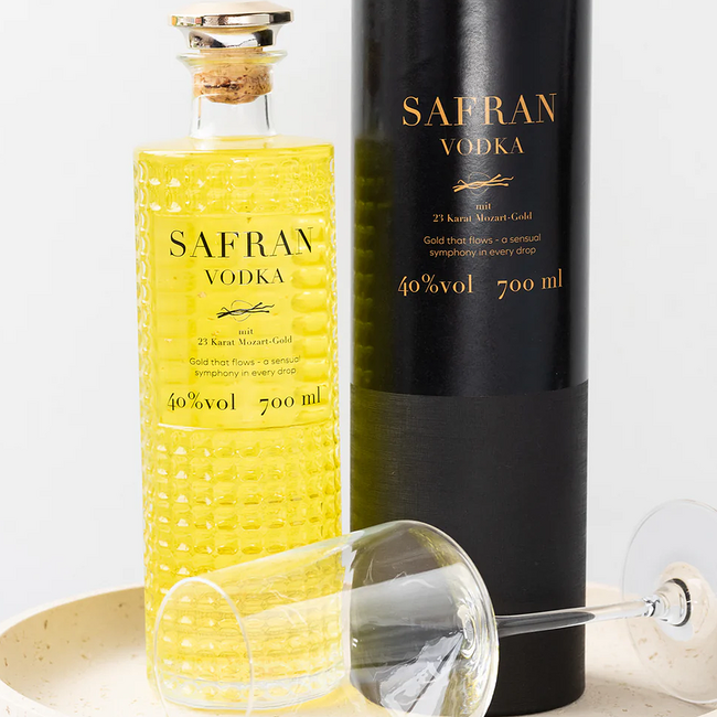 Safran Vodka mit 23 Karat Mozartgold 0.7 l 40% vol