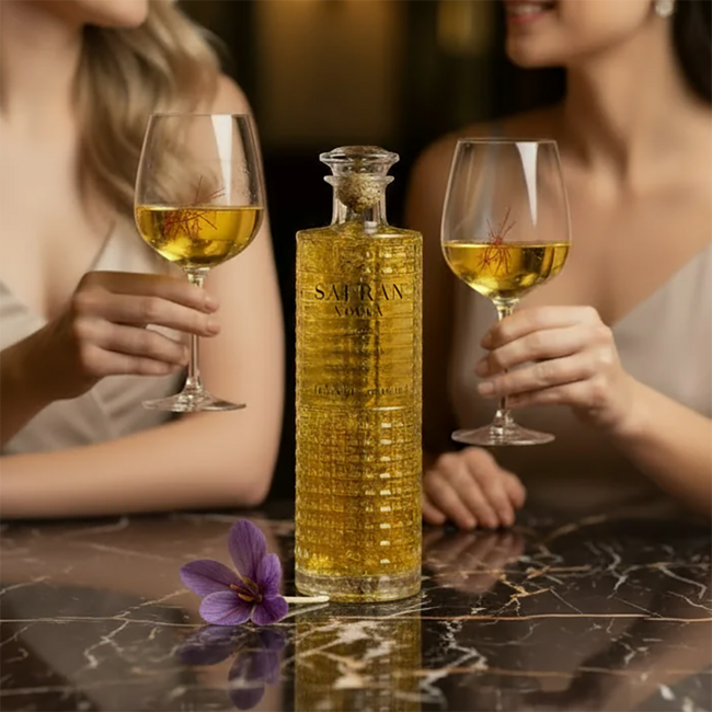 Safran Vodka mit 23 Karat Mozartgold Methusalem 6.00 l 40% vol