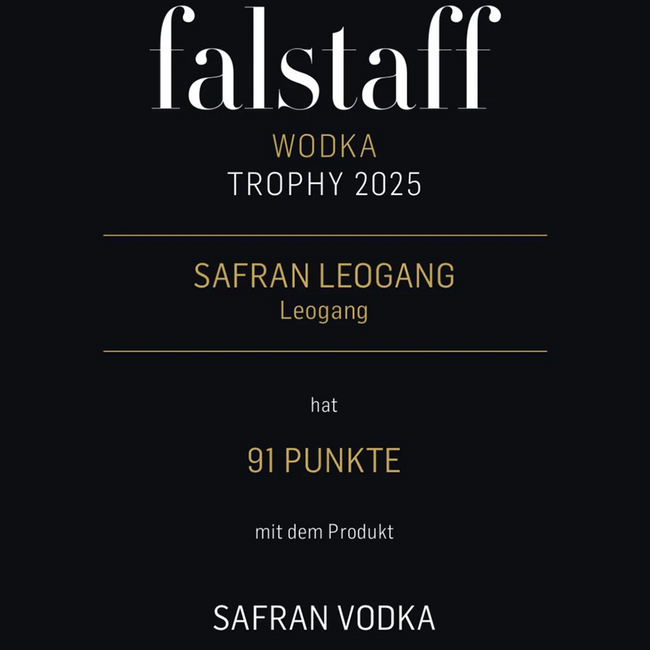 Safran Vodka mit 23 Karat Mozartgold 0.7 l 40% vol