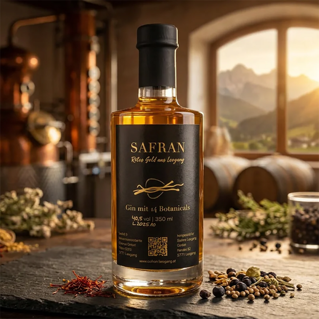 Safran Gin mit 14 Botanicals 0.35 l 40.50% vol