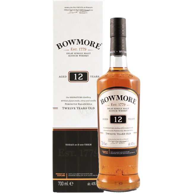 Bowmore 12 Year Old Single Malt Scotch Whisky 0.7 l 40% vol  - Copy