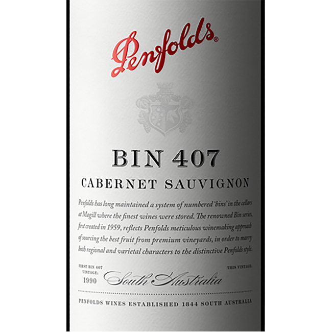 Bin 407 Cabernet Sauvignon 2023 0.75 l