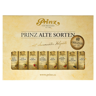 Feinbrennerei Prinz / Österreich, Vorarlberg, Hörbranz Alte Sorten Brände im Geschenkset 8 x 0,04 l 41 % vol