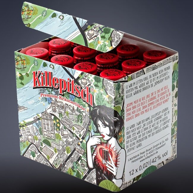 Killepitsch Miniaturen Mini-Geschenkbox 12 x 0,02 l 42 % vol