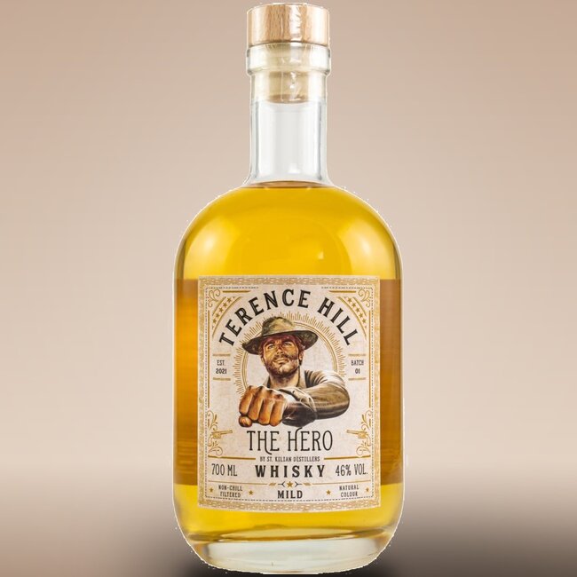 Terence Hill The Hero Whisky 0.70 l 46% vol* (Etikett/Label leicht beschädigt)
