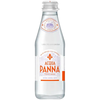 San Pellegrino / Italien, Bergamo Acqua Panna Mineralwasser Glas Einweg 0,25 l