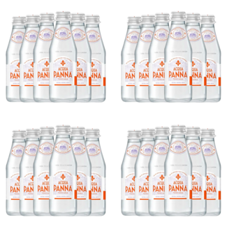 San Pellegrino / Italien, Bergamo Acqua Panna Mineralwasser Glas Einweg 24 x 0,25 l